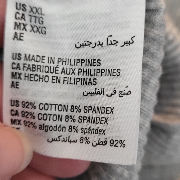 Jenni Intimates Heather Grey Ribbed Shortsleeve Bodysuit - Picture 8 of 8